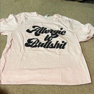 Bella Canvas Pink Statement Script Tee